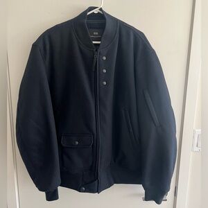Uniqlo x Engineered Garments Navy Wool Bomber Jacket - Navy XL